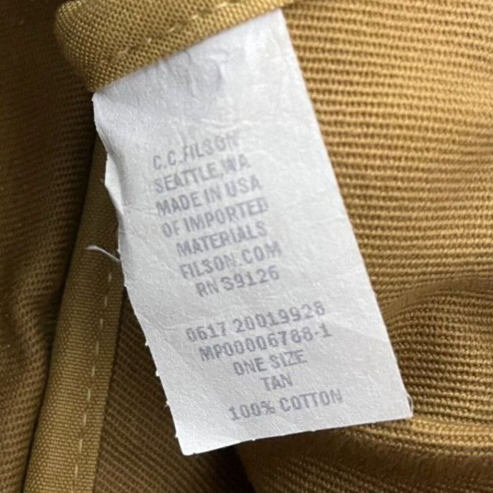 Vintage Filson Compartment Bag Rugged Tan Twill & Saddle Style 264 Old Stock Bag - Picture 15 of 16